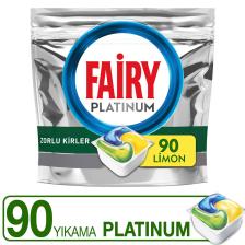 Fairy Platinum Limon Bulaşık Makinesi Tableti 90'lı