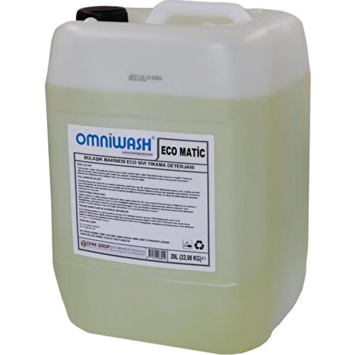 Omniwash Eco Matic Endüstriyel Sıvı Bulaşık Makinesi Deterjanı 20 lt