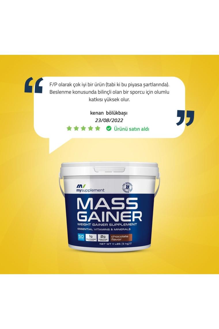 Mysupplement New Mass Gainer Çilek Aromalı Karbonhidrat Tozu 5000 gr
