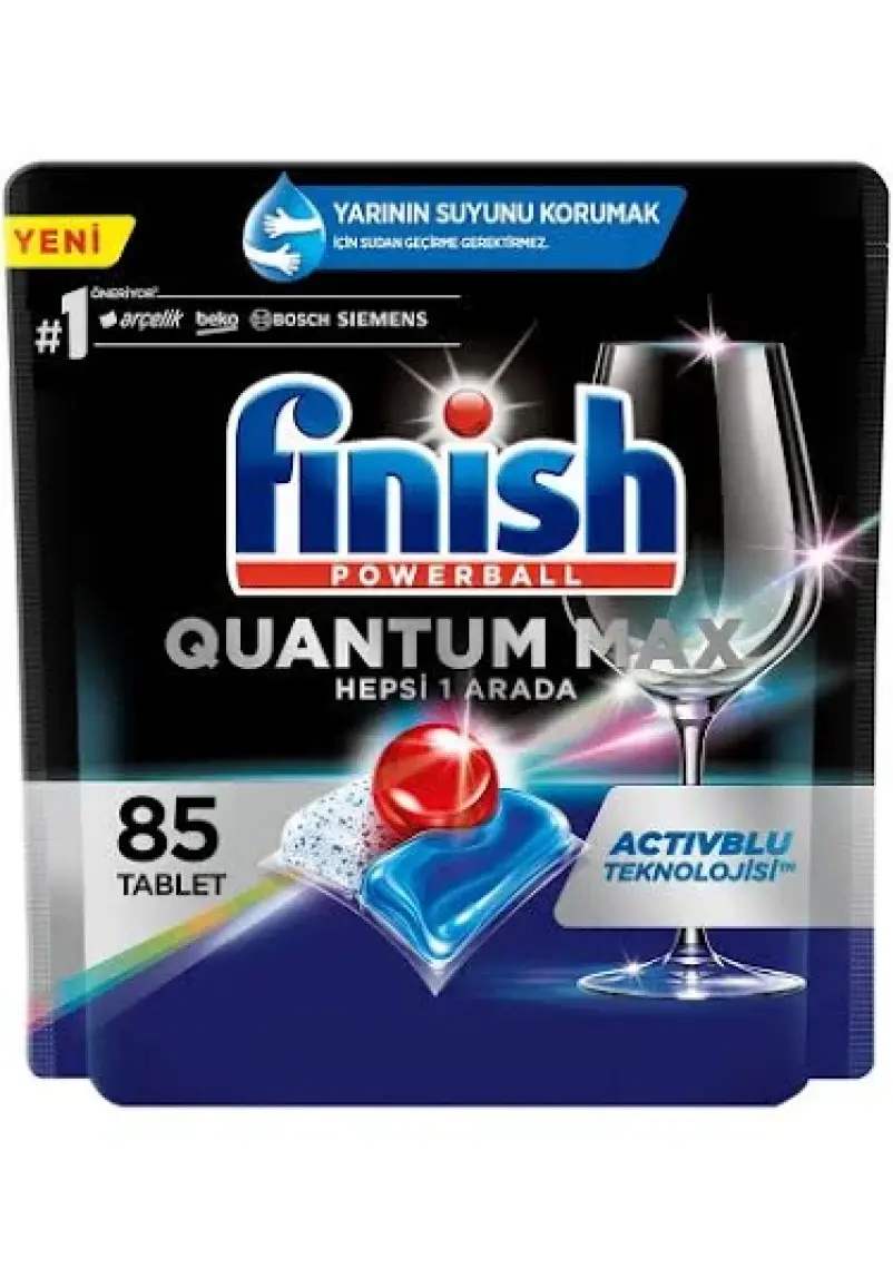 Finish Quantum Max Bulaşık Makinesi Deterjanı Tableti / Kapsülü 85 Yıkama
