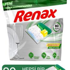 RENAX Bulaşık Makinesi Kapsülü Hepsi Bir Arada 80 Li