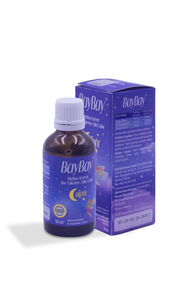 Baybay Night Melisa Ekstresi Damla 50 ml