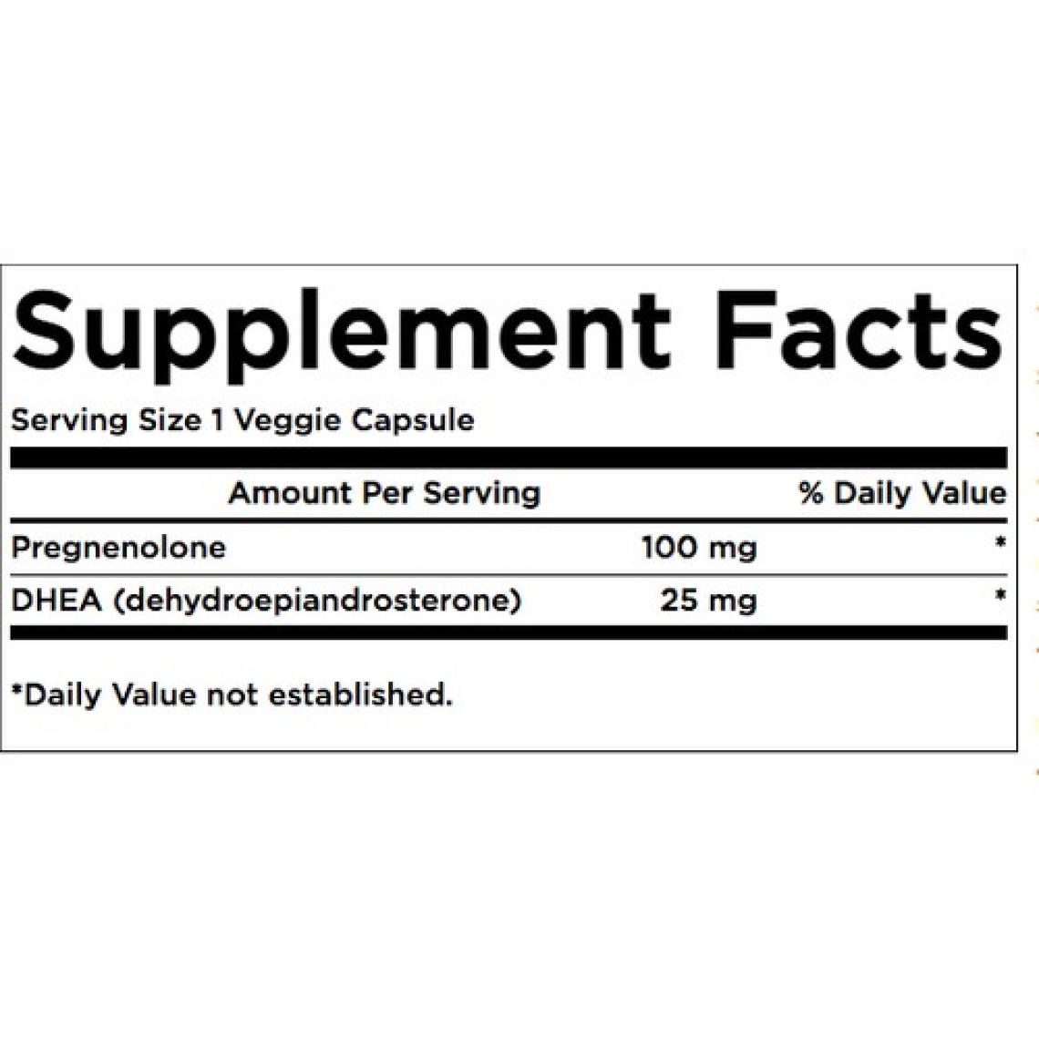 Swanson Ultra- Dhea And Pregnenolone 125MG 60 Capsul..adınıza Faturalı Resmi Orj Amerikan Ürünü