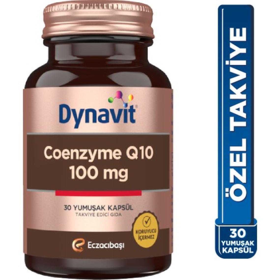 Dynavit Coenzyme Q10 100 mg 30 Yumuşak Kapsül - Koenzim Q10