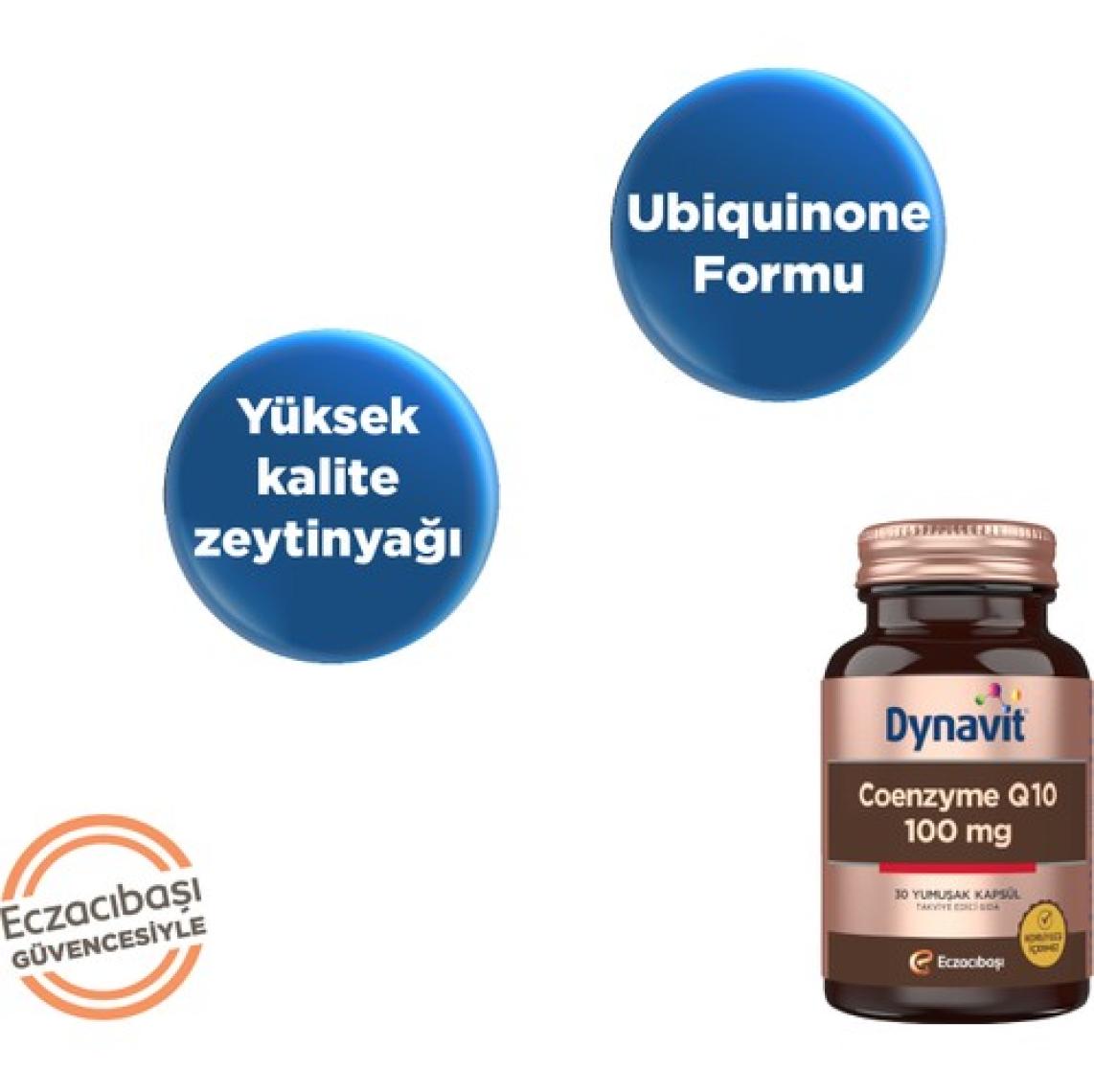 Dynavit Coenzyme Q10 100 mg 30 Yumuşak Kapsül - Koenzim Q10