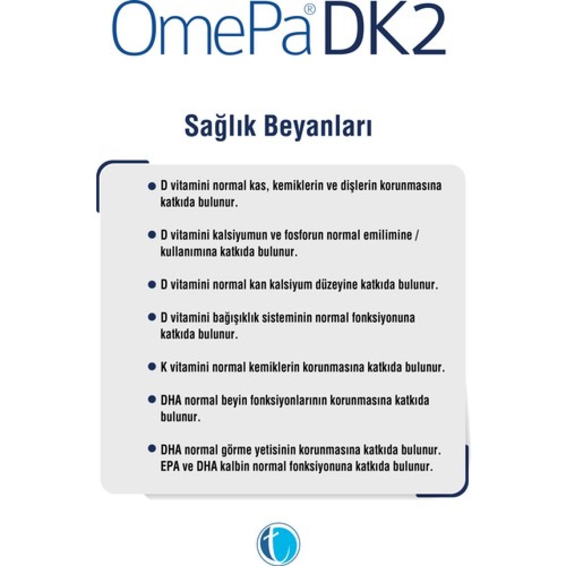 DK2 100 Yumuşak Kapsül D3K2 Omega 3 Balık Yağı