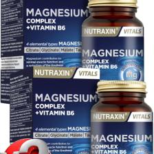 Nutraxin 2 Adet Nutraxin Magnezyum Complex 60 Adet Tablet 125 Mg - (Bisiglinat-Taurat-Malat-Sitrat-B6)
