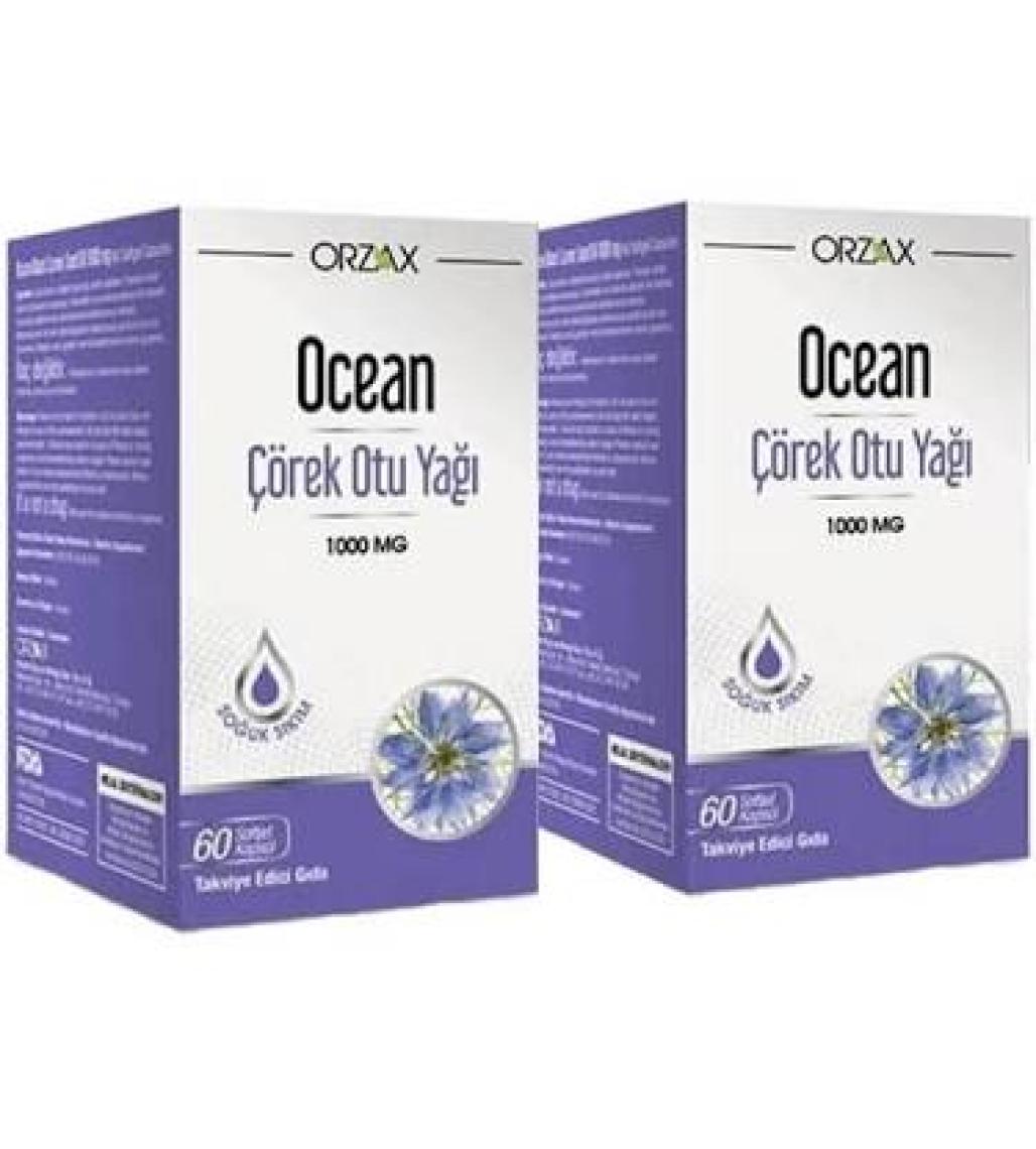 Orzax Ocean Çörek Otu Yağı 1000 Mg 60 Tablet