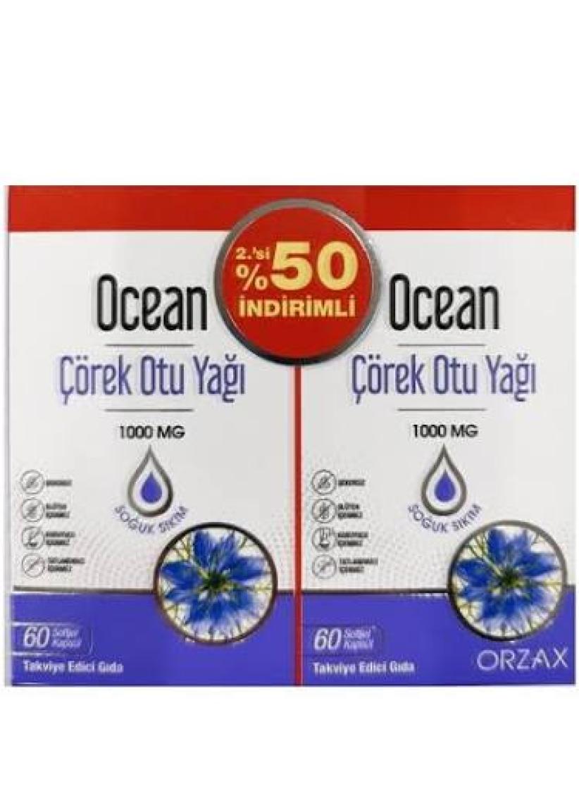 Orzax Ocean Çörek Otu Yağı 1000 Mg 60 Tablet