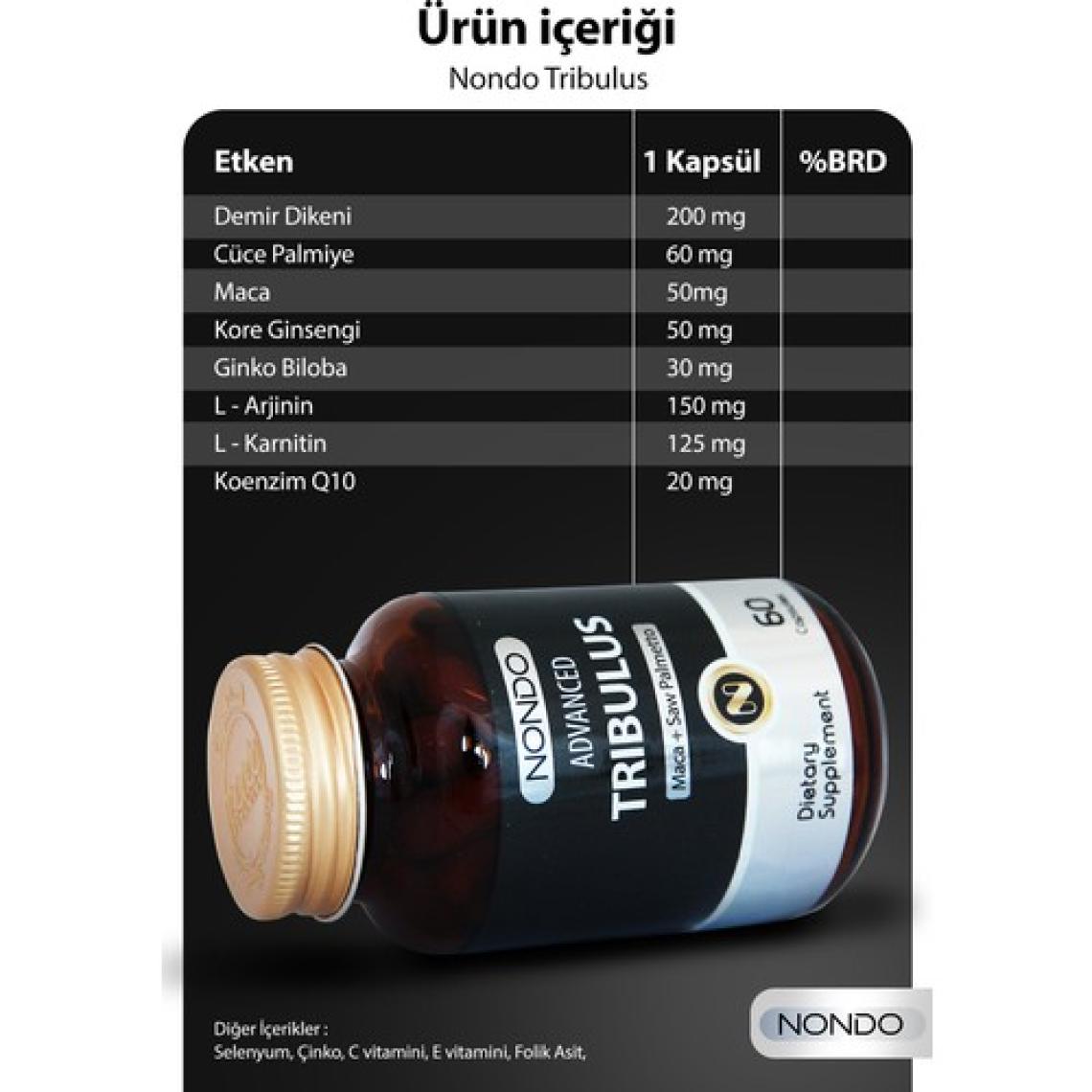 Nondo Advanced Tribulus 60 Kapsül
