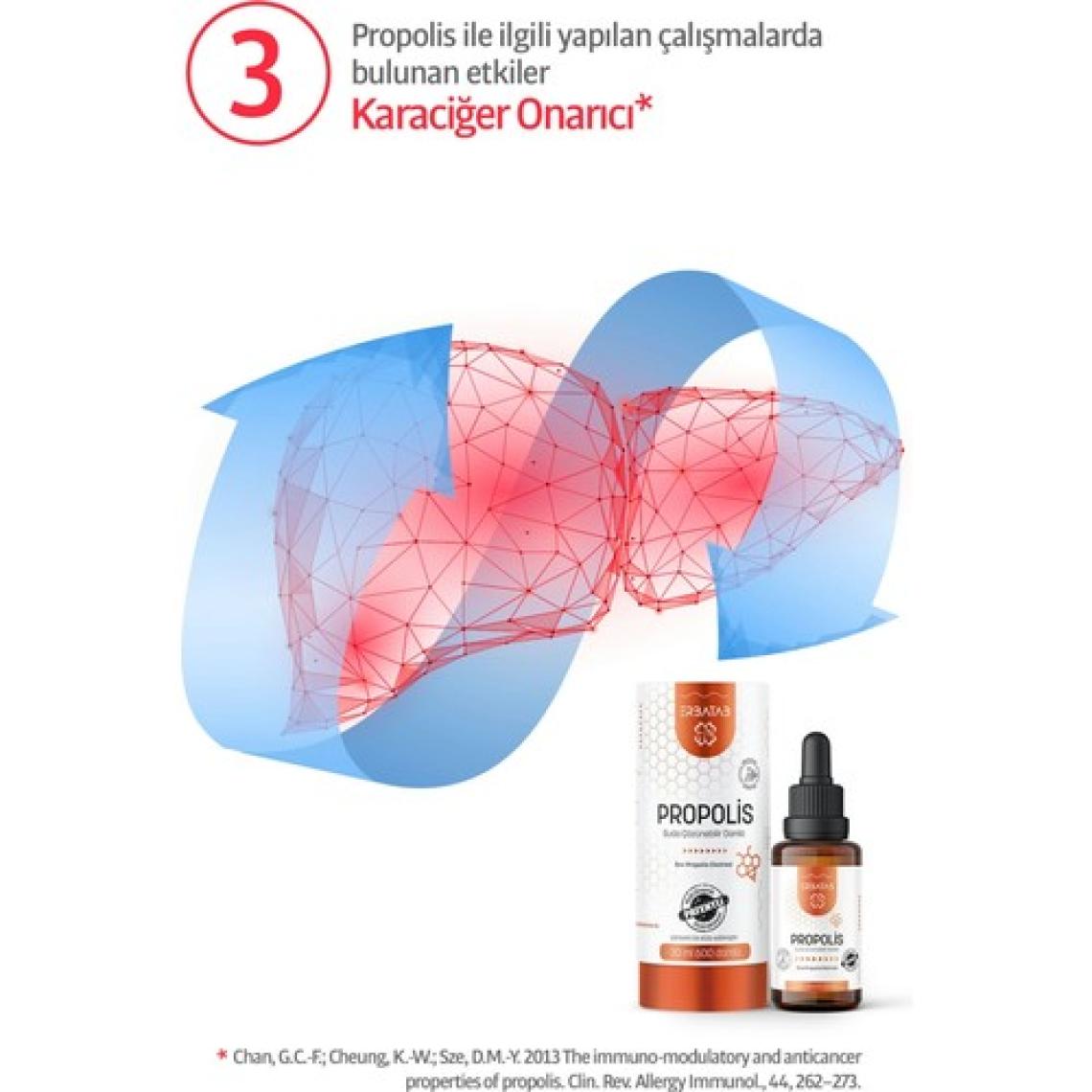 Erbatab Propolis Suda Çözünebilir Damla 30 ml 600 Damla