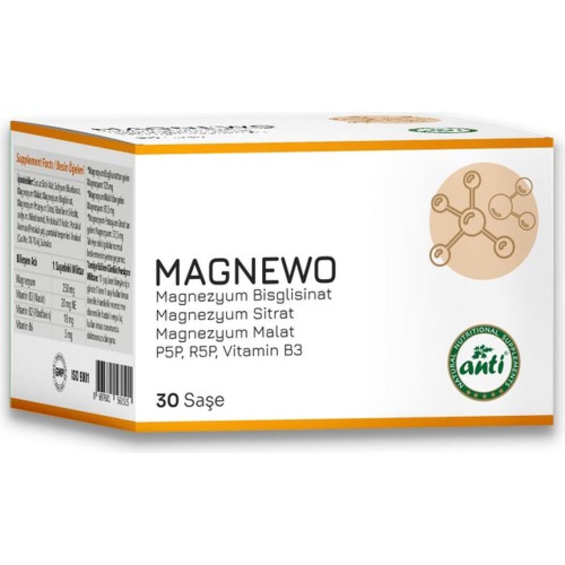 Anti Magnewo Efervesan Magnezyum 30 Saşe x 2 Adet