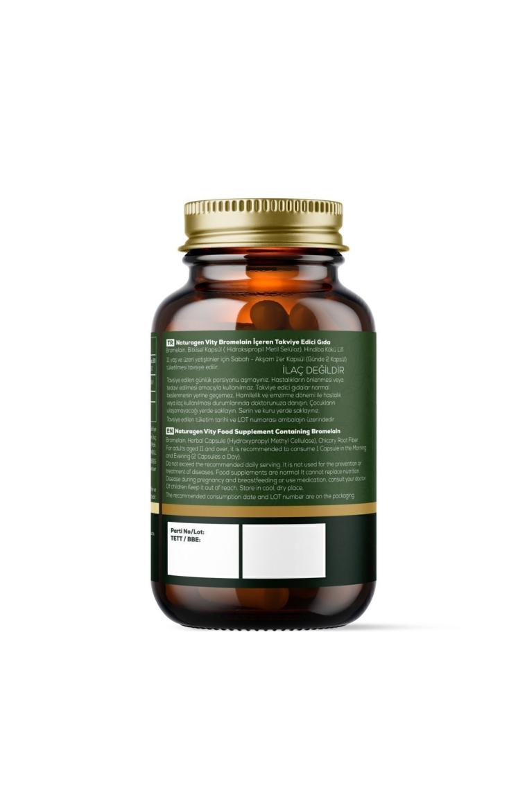 Naturagen Bromelain 1000 Mg 2400 Gdu 60 Kapsül