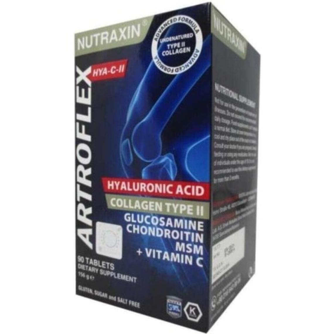 Nutraxin Artroflex HYA-C-II Hyaluronik Asit Glukozamin Kondrotin içeren Takviye Edici Gıda 90 Tablet