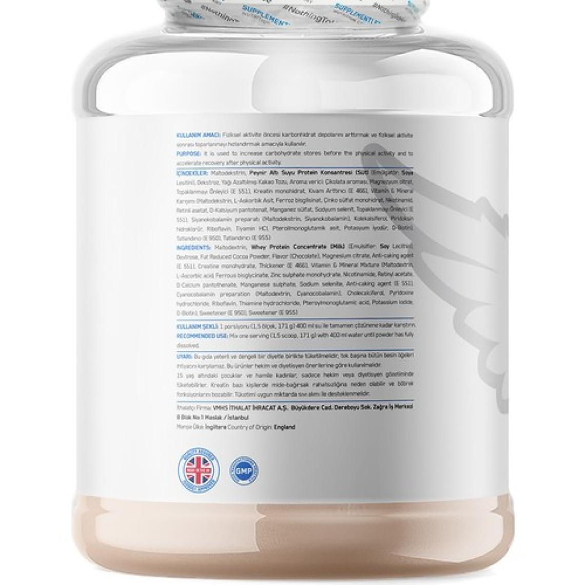 Supplementler Gainer 3000 gr - Çikolata