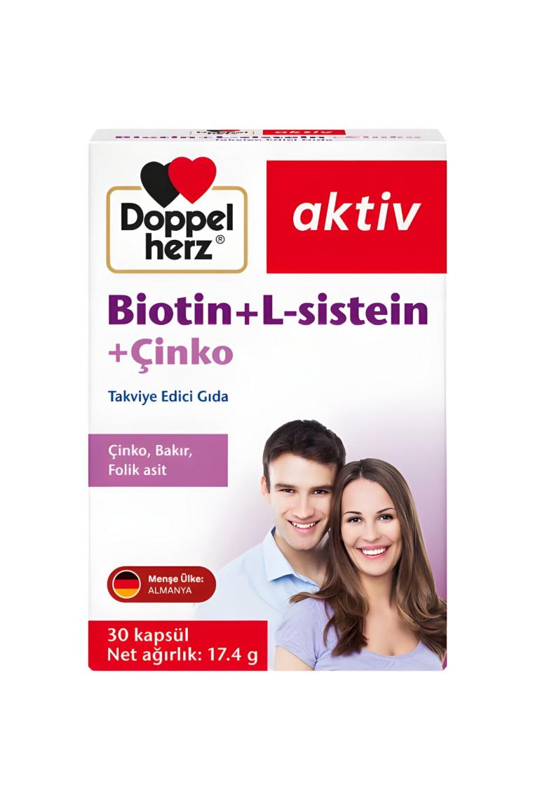 Doppelherz Biotin + L-Sistein + Çinko 30 Kapsül