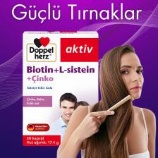 Doppelherz Biotin + L-Sistein + Çinko 30 Kapsül
