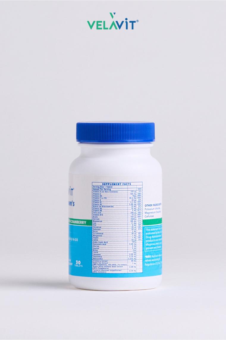 Velavit V-women's Daily Takviye Edici Gıda 30 Tablet VELAV-06
