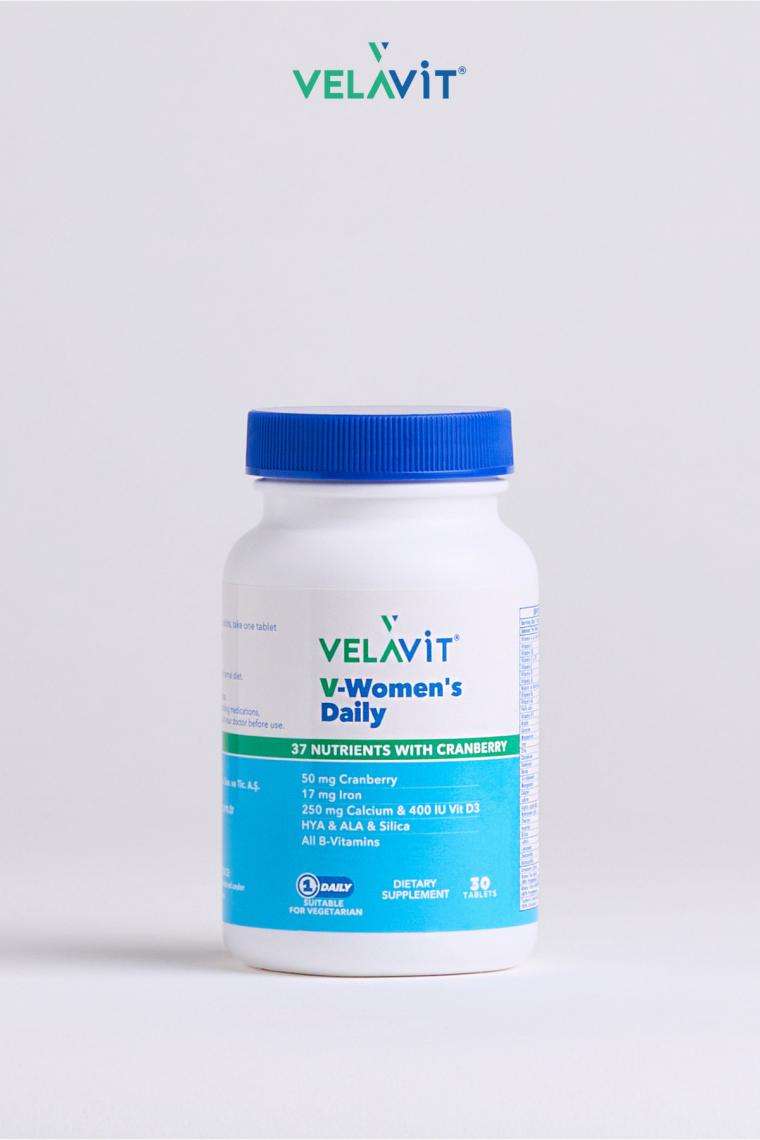 Velavit V-women's Daily Takviye Edici Gıda 30 Tablet VELAV-06