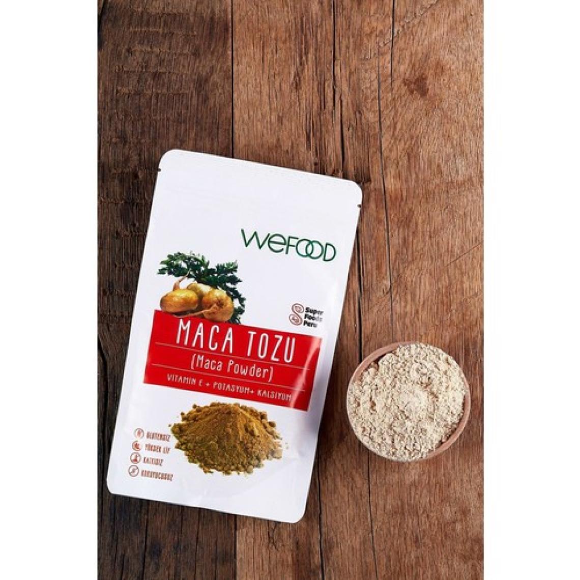 Wefood Organik Glütensiz Vegan Katkısız Maca Tozu 100 gr