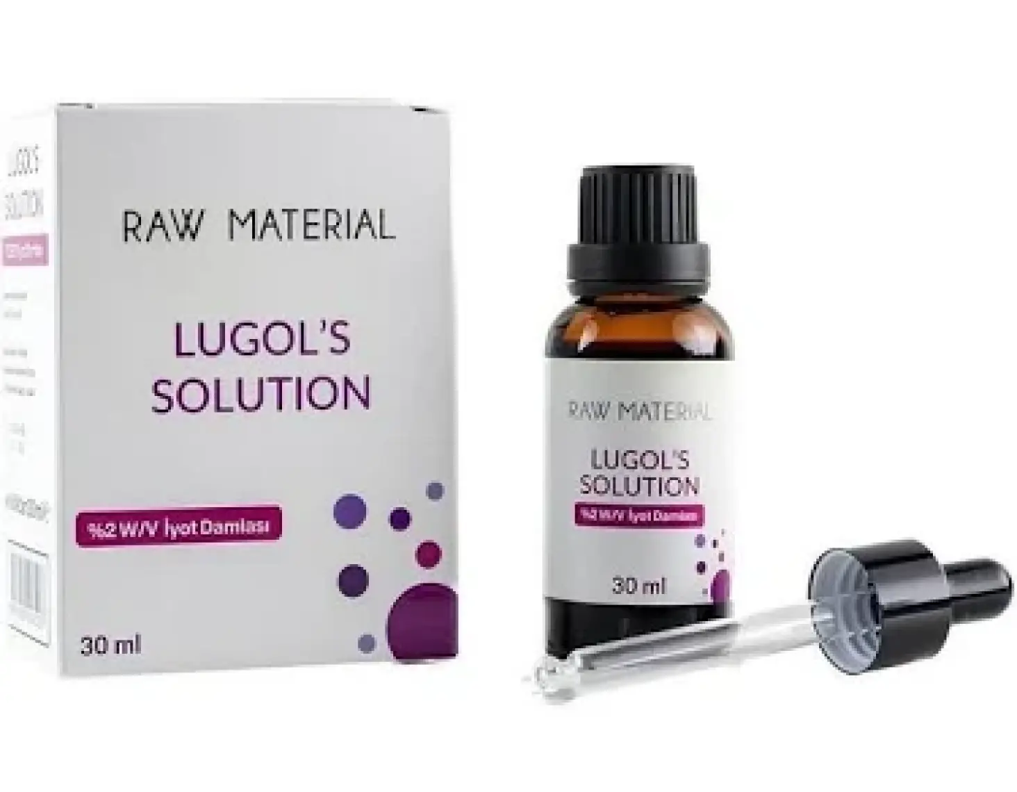 Raw Material Lugol's Solution İyot %2 Damla 30 ml