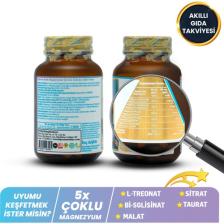 Kiperin 5x Çoklu Magnezyum (Taurat, Bisglisinat, Malat, Sitrat, L-Treonat) 60 Kapsül | Akıllı Gıda Takviyesi