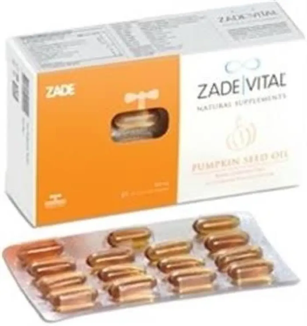 Zade Vital Kabak Çekirdeği Yağı 320 Mg 60 Yumuşak Kapsül - Blister