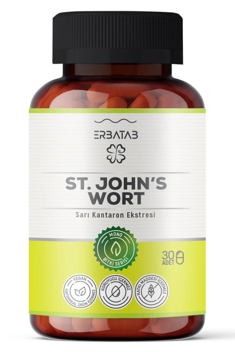 Erbatab Sarı Kantaron Ekstresi St.john's Wort 30 Kapsül