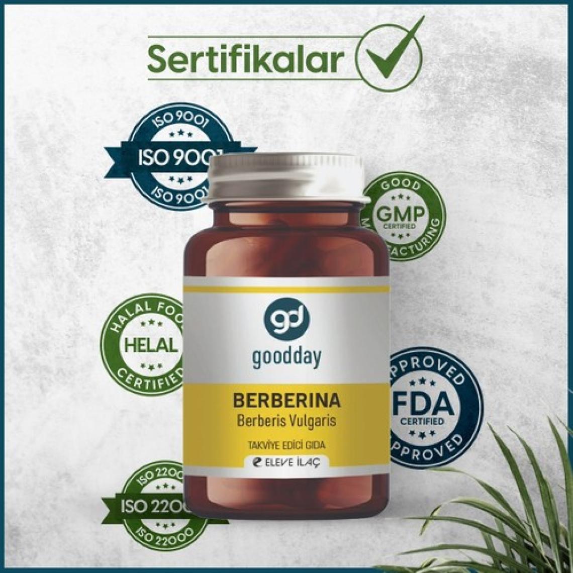 Goodday Berberina Kapsül 60 Kapsül Takviye Edici Gıda