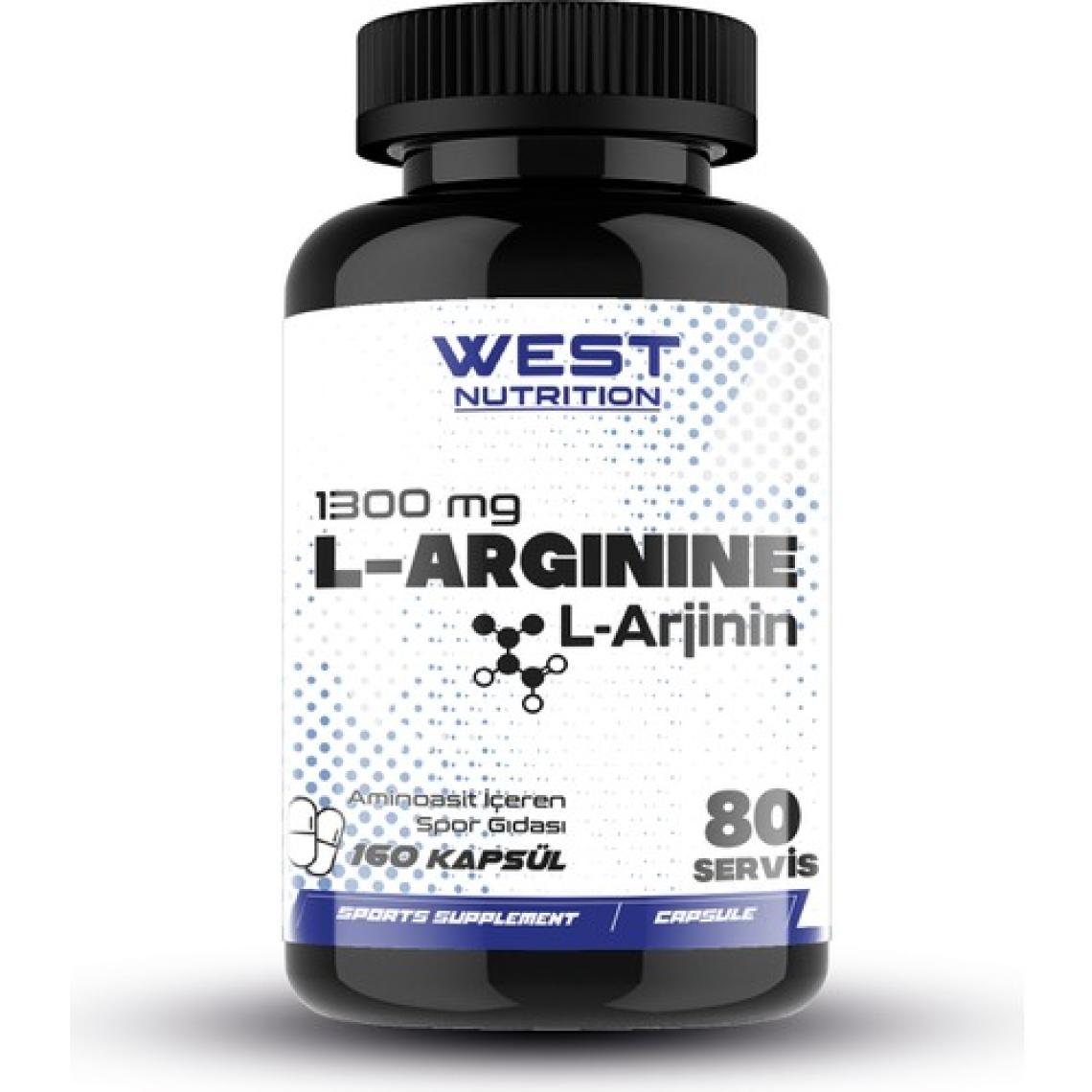 West Nutrition L Arginine 1300 Arjinin 60 Tablet 80 Servis