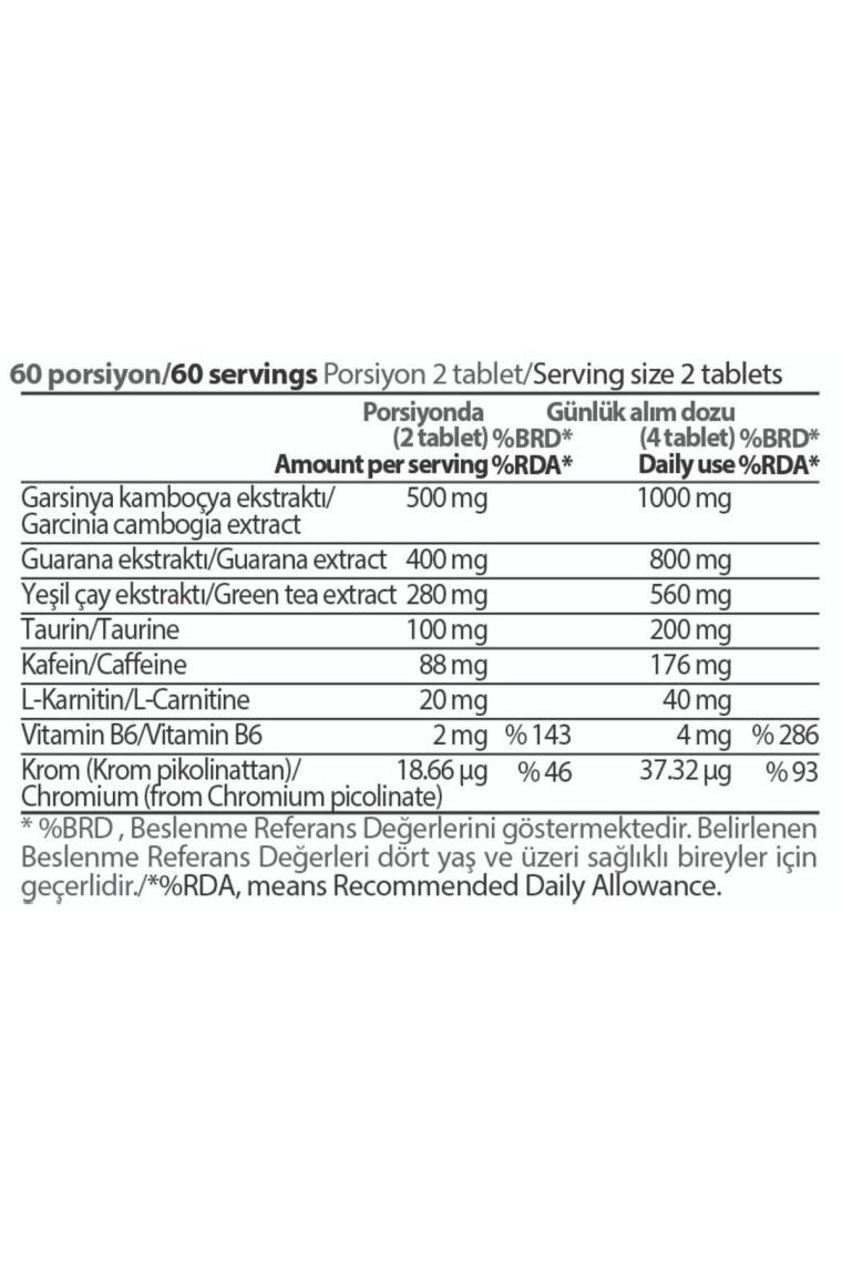 Hardline Nutrition Burner 120 Tablet