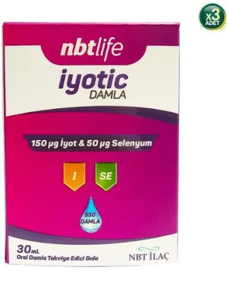 Nbt Life Iyotic Damla 30ML - Iyot ve Selenyum Içeren Damla