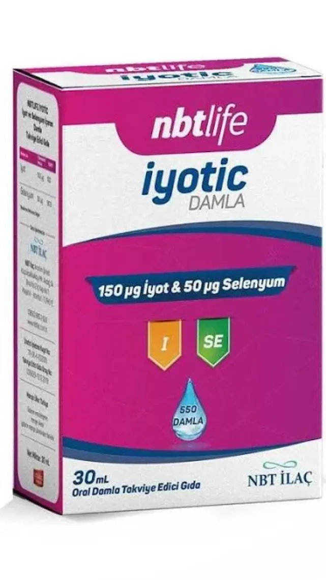 Nbt Life Iyotic Damla 30ML - Iyot ve Selenyum Içeren Damla