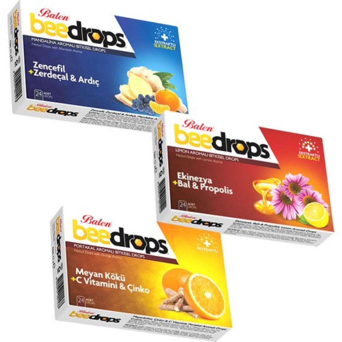 Balen Beedrops 3'lü Pastil Set 24 Drops x 3 Kutu