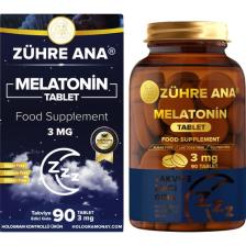 Zühre Ana Melatonin Tablet 3 mg 90 Tablet