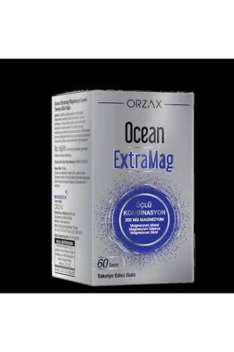 Orzax Ocean ExtraMag Üçlü Magnezyum Kombinasyonu 60 Tablet