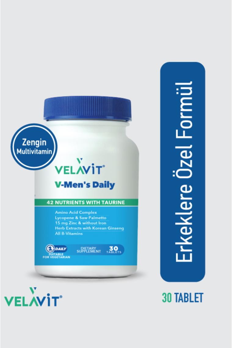 Velavit V-men's Daily Takviye Edici Gıda 30 Tablet