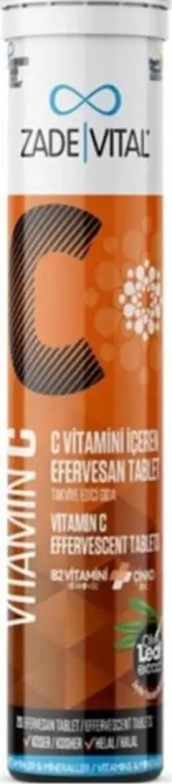 Zade Vital C Vitamini Efervesan 20 Tablet