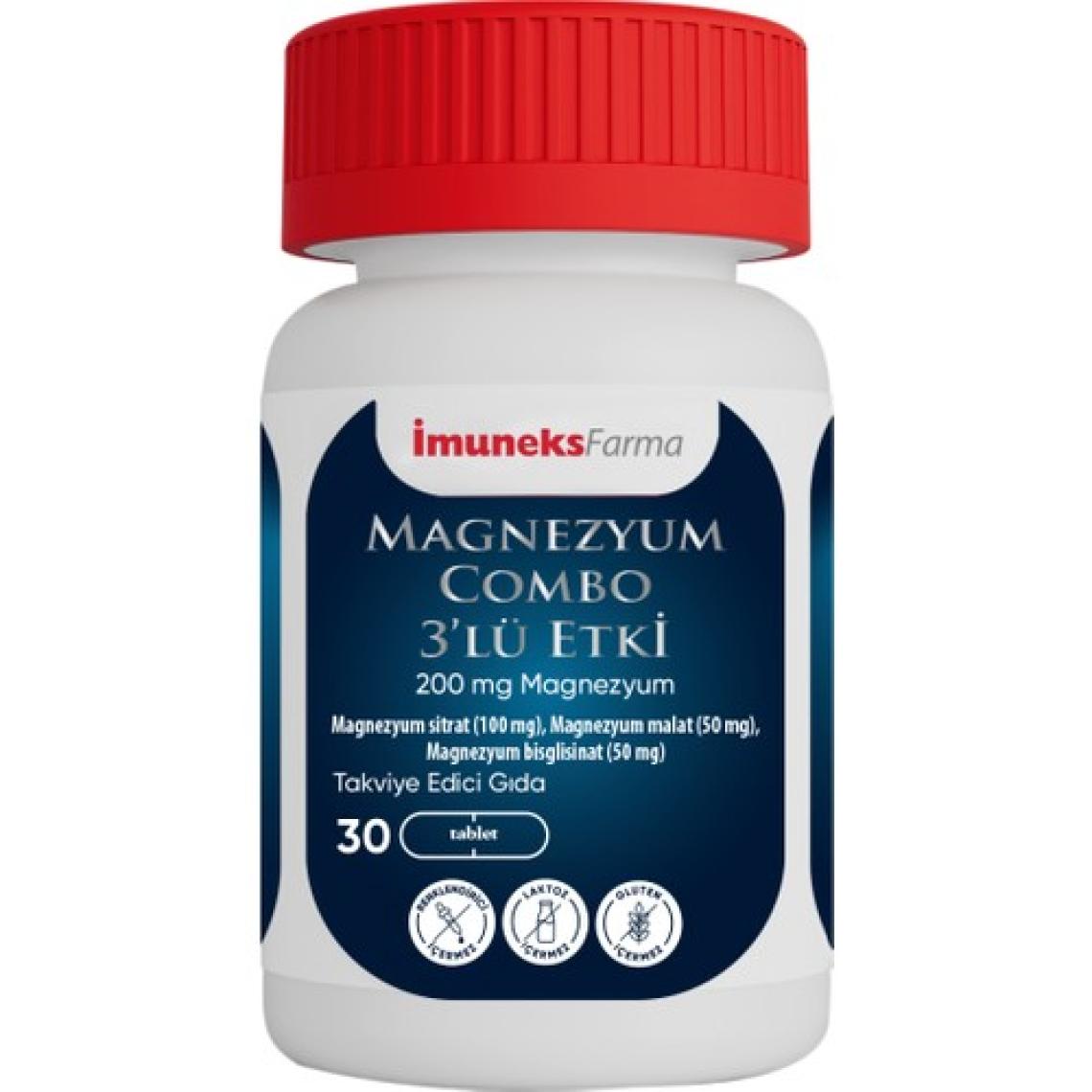 Imuneks Magnezyum Combo 3'lü Etki 30 Tablet