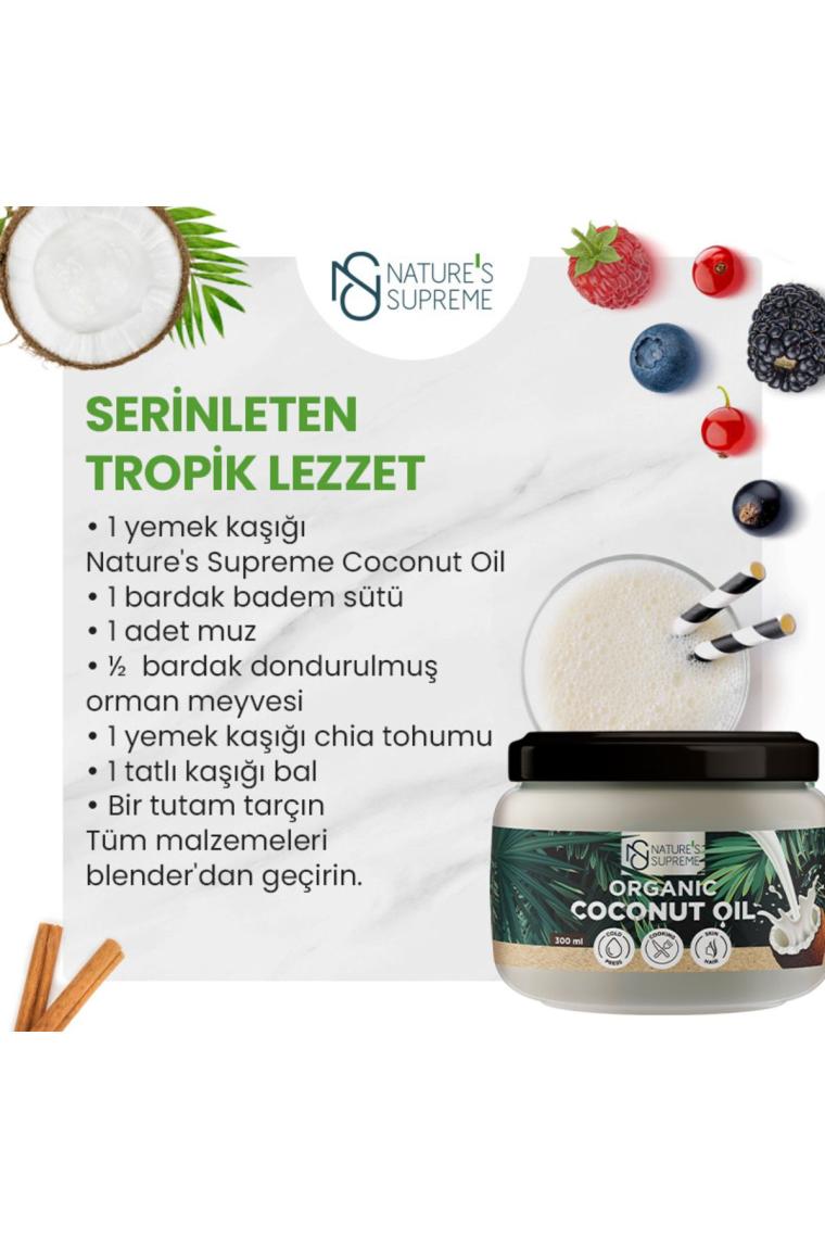 Nature's Supreme Organik Hindistan Cevizi Yağı 300 ml