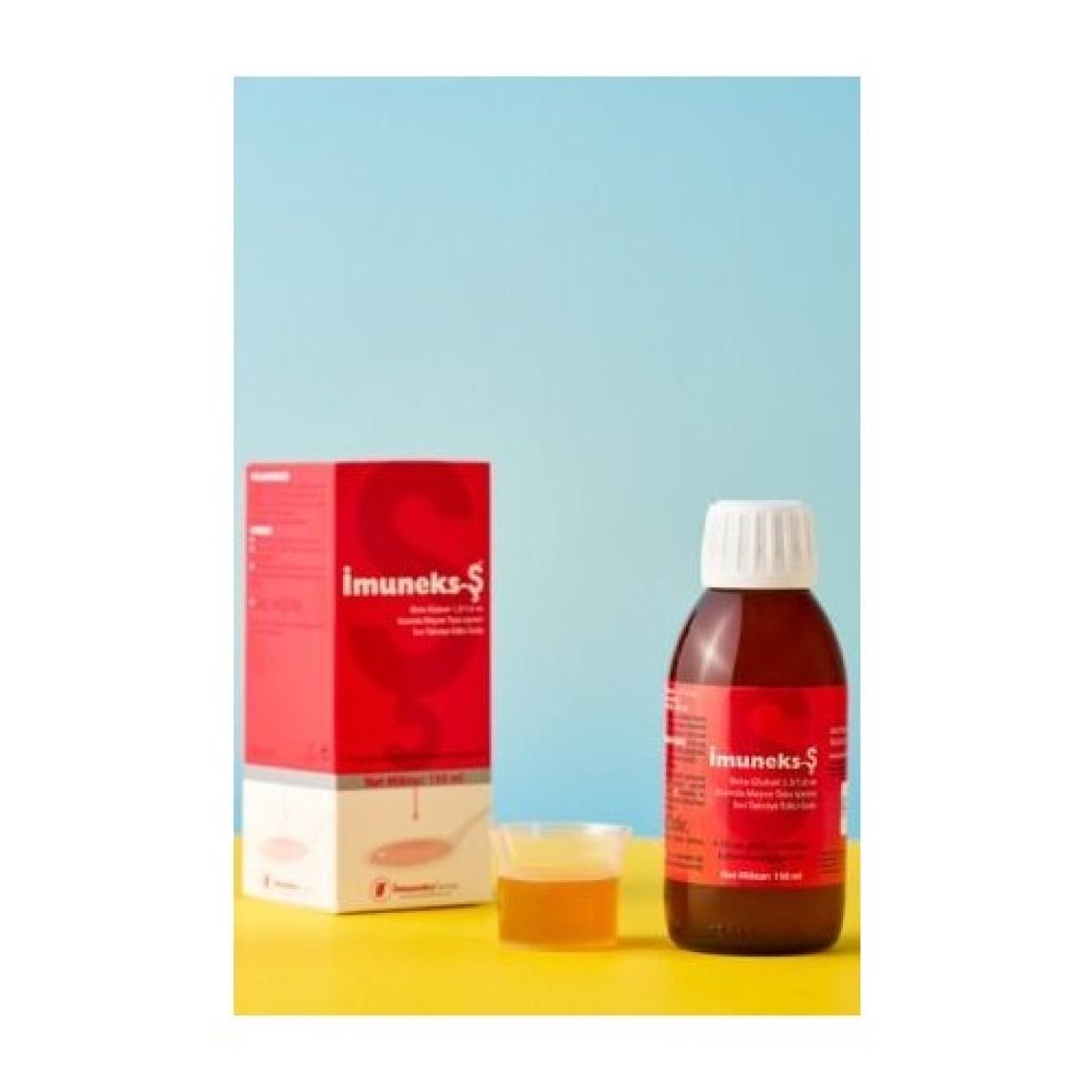 İmuneks Şurup 150 ml - Beta-Glukan ve Acerola Meyve Ekstraktı İçeren Türkiye Menşeli Sıvı Takviye Edici Gıda