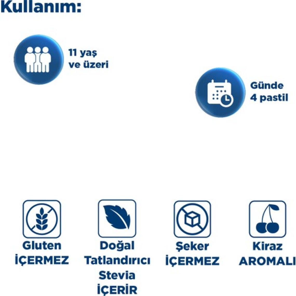 Dynavit Herbal İzlanda Yosunu & C Vitamini 16 Pastil - İzlanda Yosunu, C Vitamini, Sinirliot Ekstresi