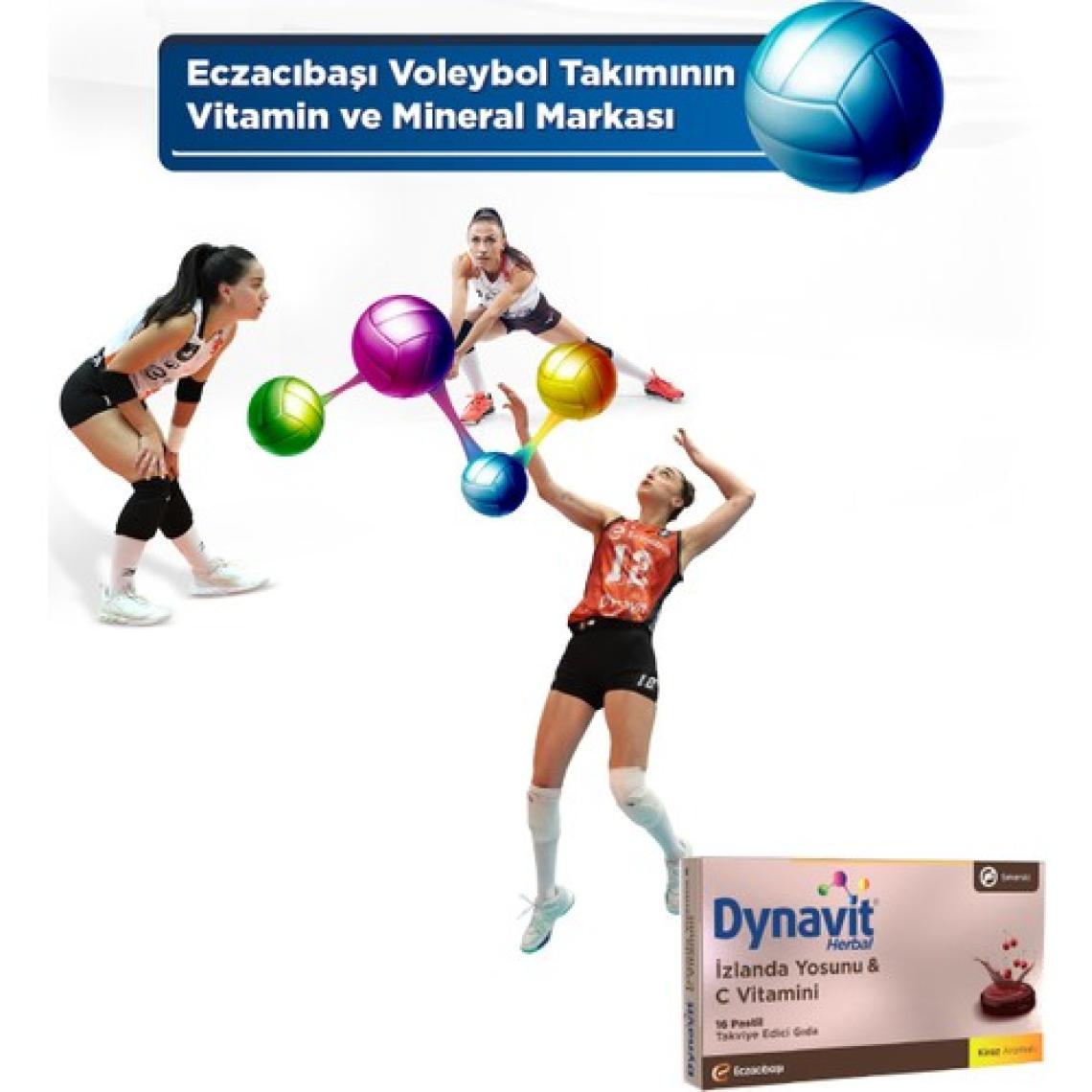 Dynavit Herbal İzlanda Yosunu & C Vitamini 16 Pastil - İzlanda Yosunu, C Vitamini, Sinirliot Ekstresi