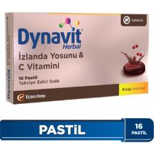 Dynavit Herbal İzlanda Yosunu & C Vitamini 16 Pastil - İzlanda Yosunu, C Vitamini, Sinirliot Ekstresi