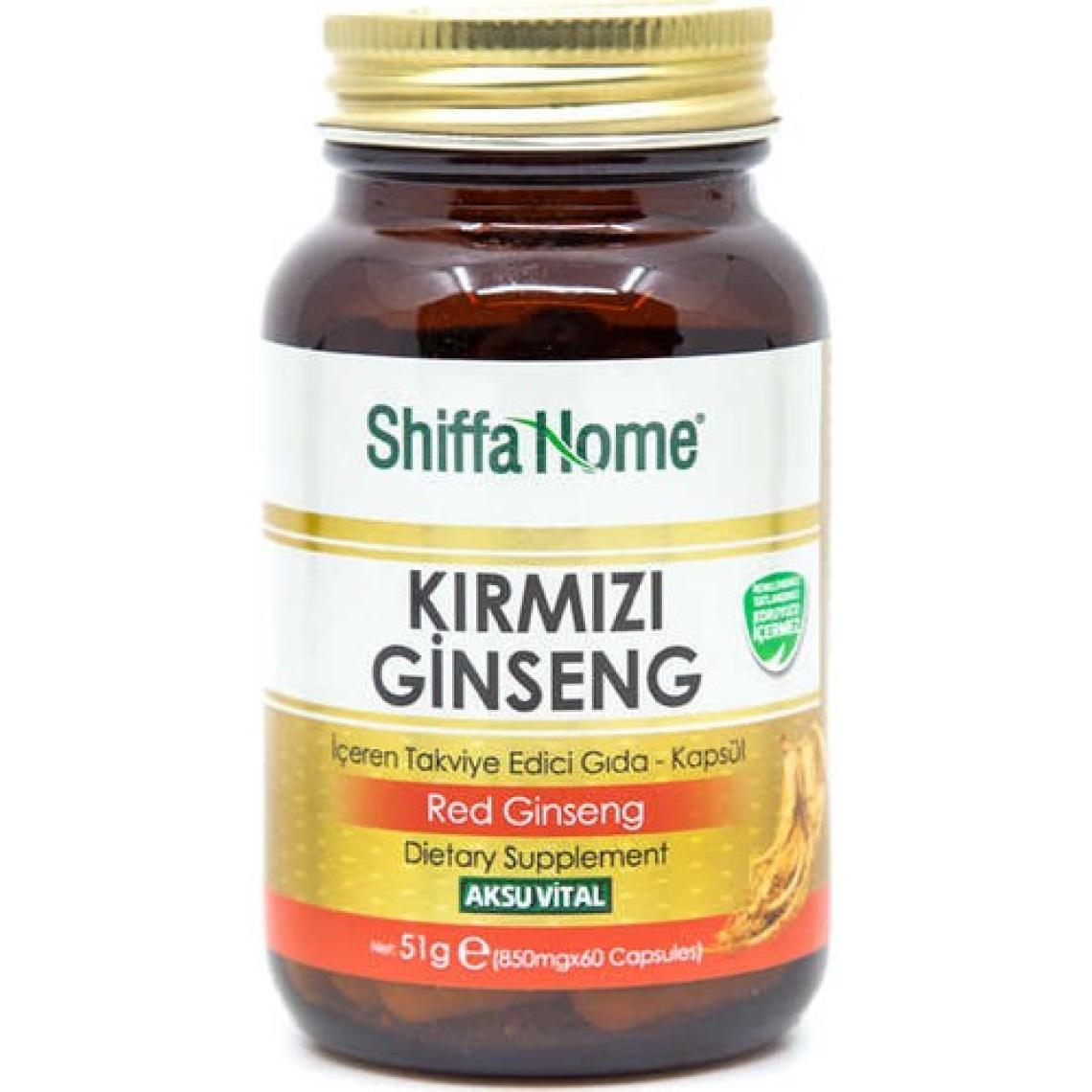 Shiffa Home Kırmızı Ginseng (Red Ginseng)  850 mg 60 Kapsül