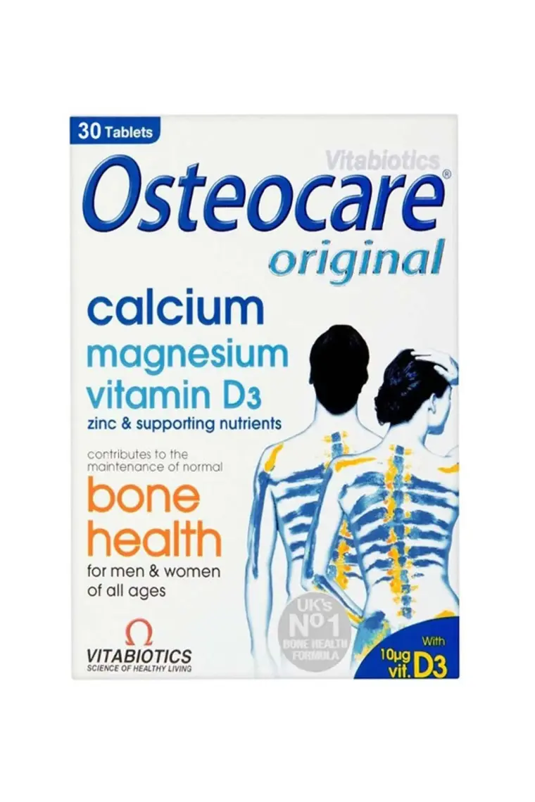 Osteocare Kalsiyum,Magnezyum, Çinko, D vitamini İçeren Kemik Sağlığı Vitamini 30 Tablet