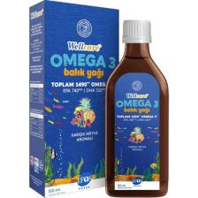Wellcare Omega 3 Fish Oil Karışık Meyve Aromalı Balık Yağı 150 ml