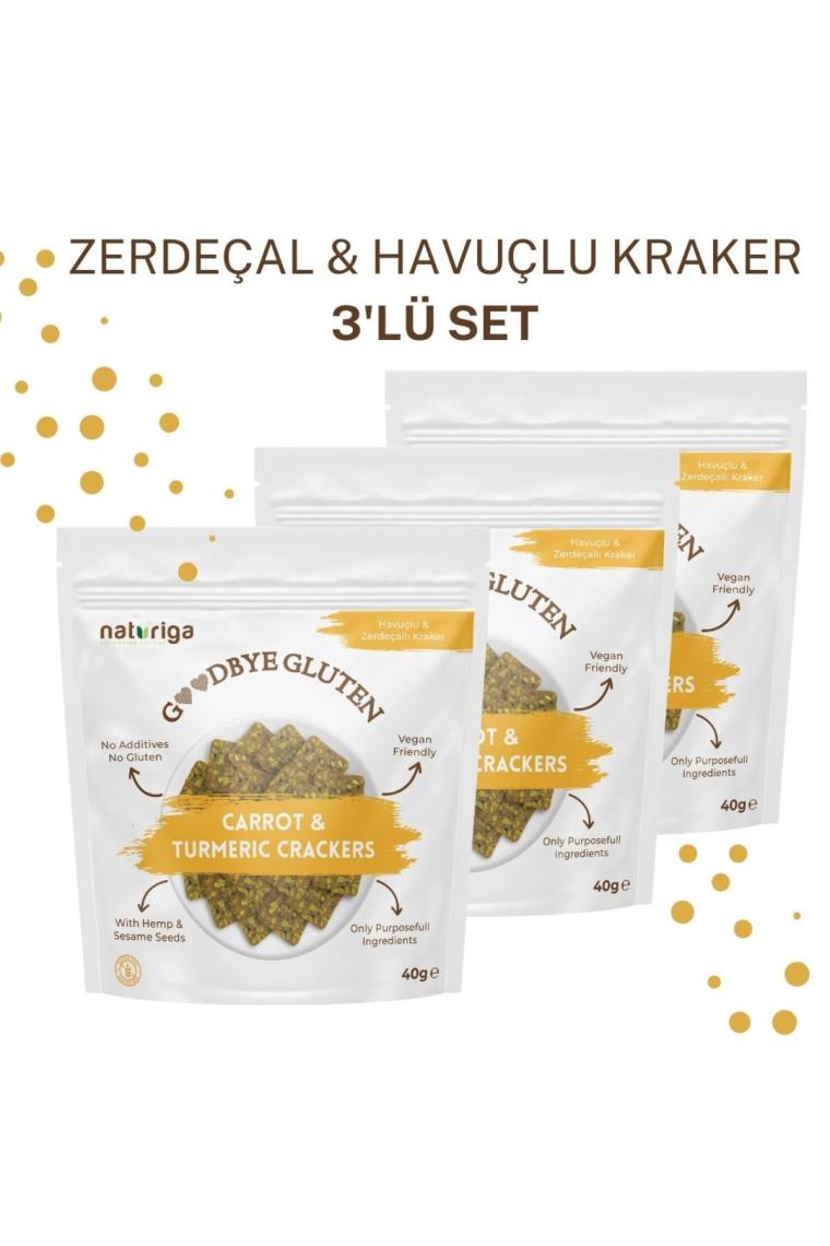 Naturiga Havuçlu Zerdeçallı Kraker 40 gr