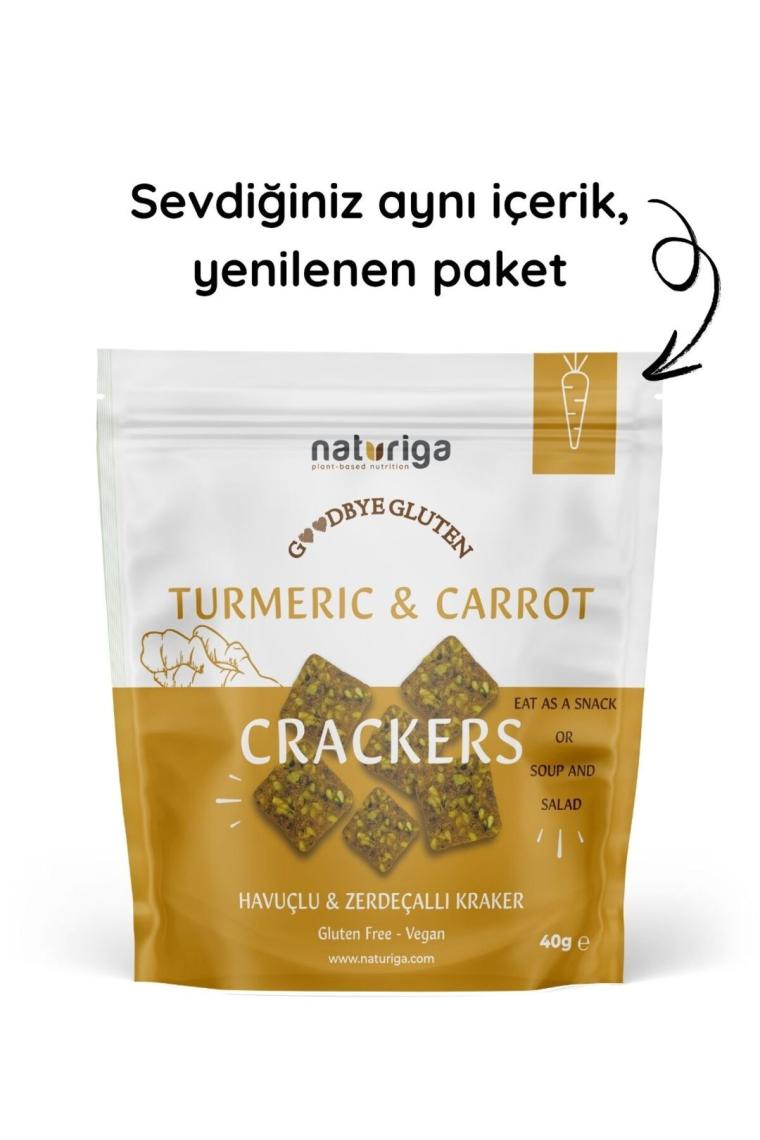 Naturiga Havuçlu Zerdeçallı Kraker 40 gr