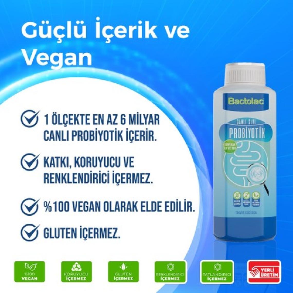 Bactolac Sıvı Probiyotik 1000 ml 2 Adet